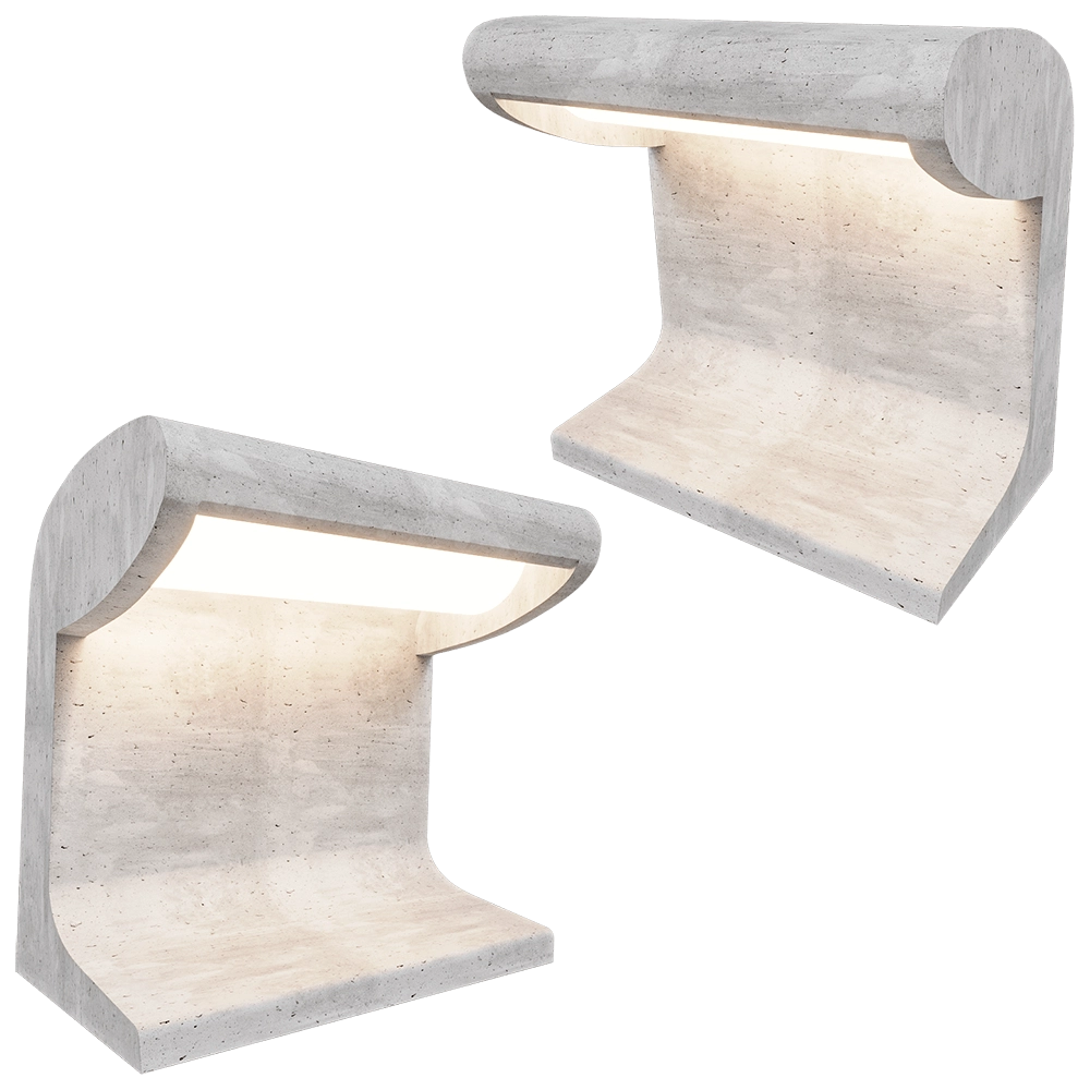 Nemo Lighting – Outdoor light Borne concrete 3D Model