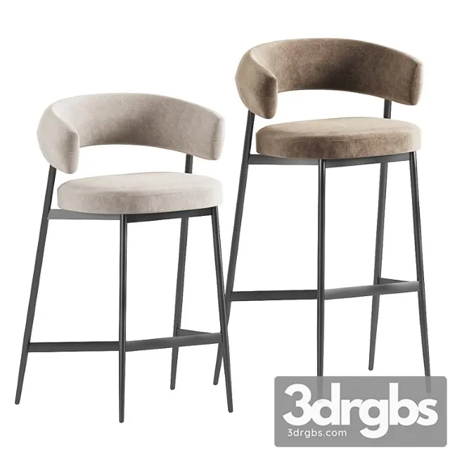 Nena Bar Stool 3D Model Download Nena Bar Stool 3D Model Download
