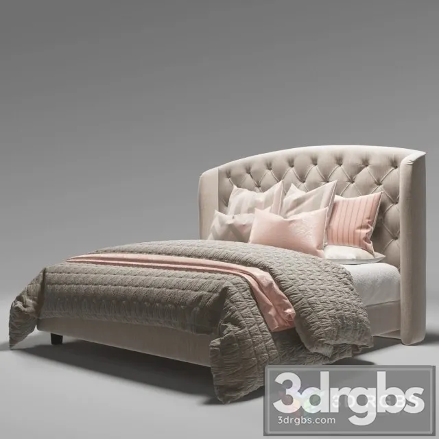 Neoclassic Bed 2 3D Model Download