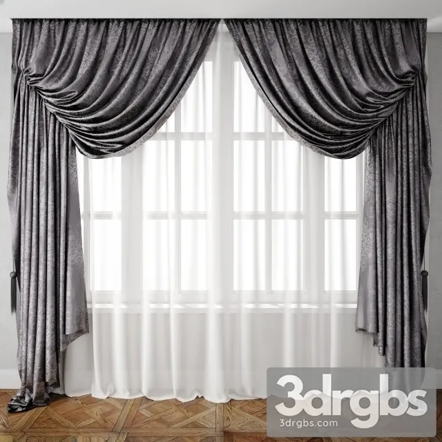 Neoclassic Curtain 39 3D Model Download