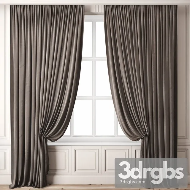 Neoclassic Curtain 78 3D Model Download