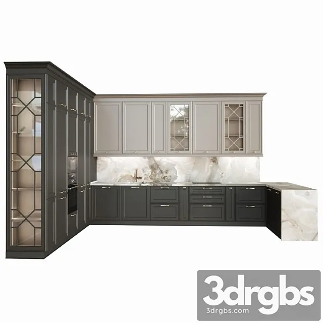 Neoclassical kitchen 07