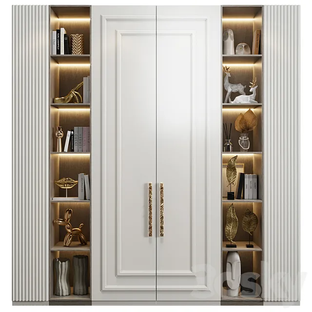 Neoclassical wardrobe 06 3D Model Neoclassical wardrobe 06 3D Model
