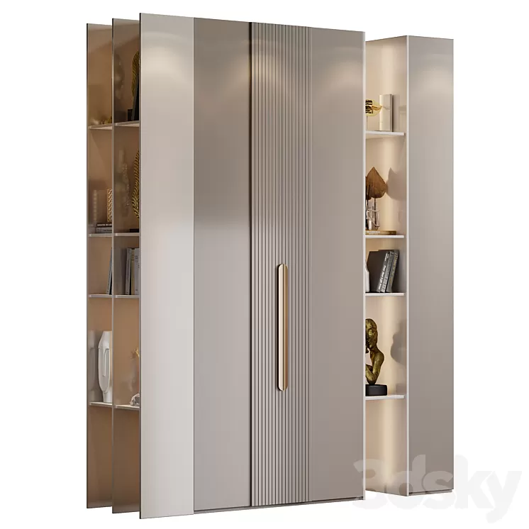 Neoclassical wardrobe 30 3D Model Free Download