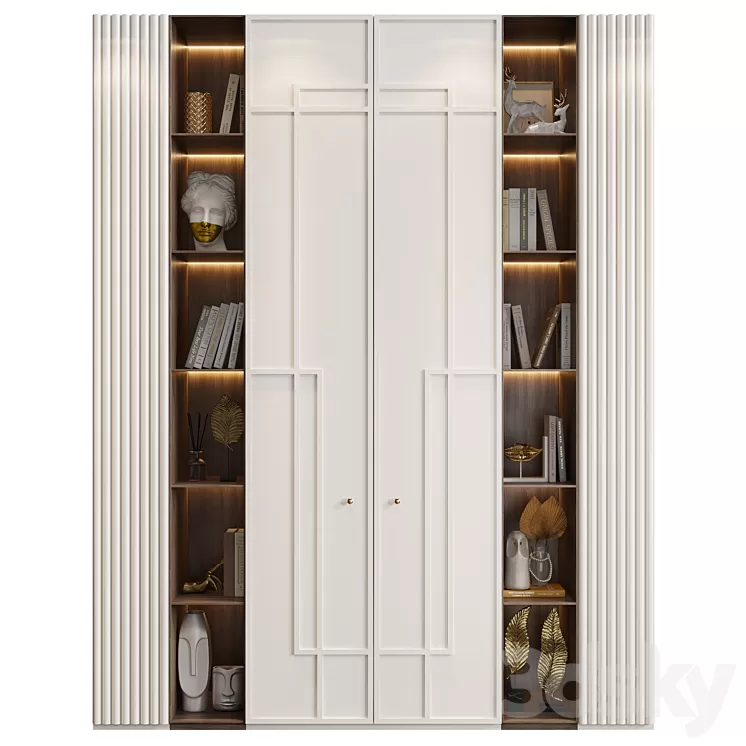 Neoclassical wardrobe 34 3D Model Free Download