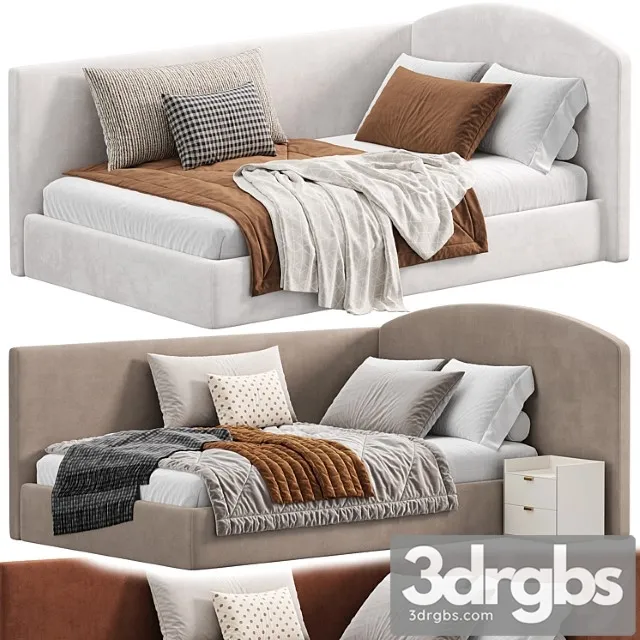 Neolia Bed Bolzan by Milansofa 3D Model Download