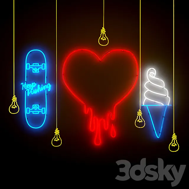 Neon 3D Model