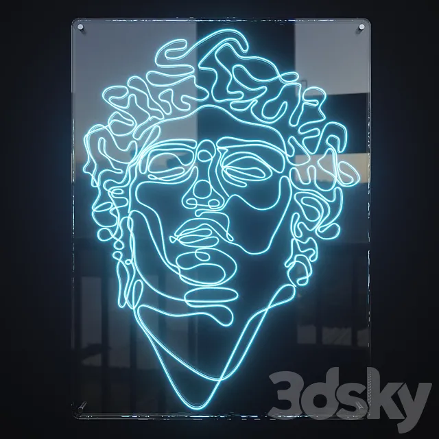Neon Decor 7 3D Model Neon Decor 7 3D Model