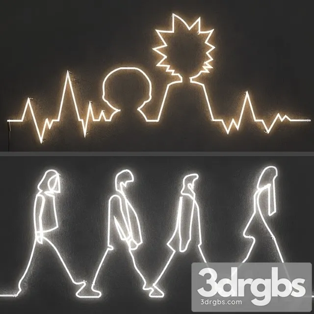 Neon light. set 4 Neon light. set 4