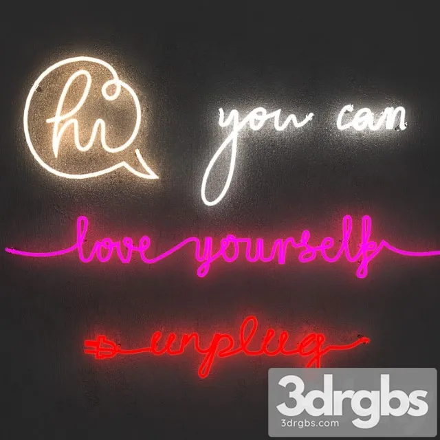 Neon light. set 5 Neon light. set 5