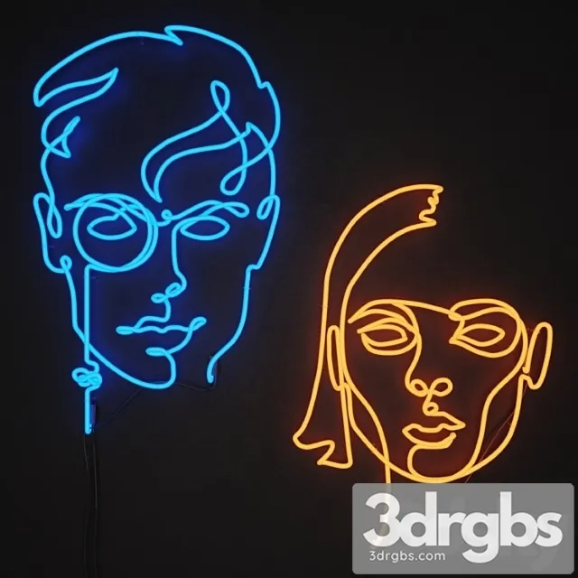 Neon Set 01 man & woman Neon Set 01 man & woman