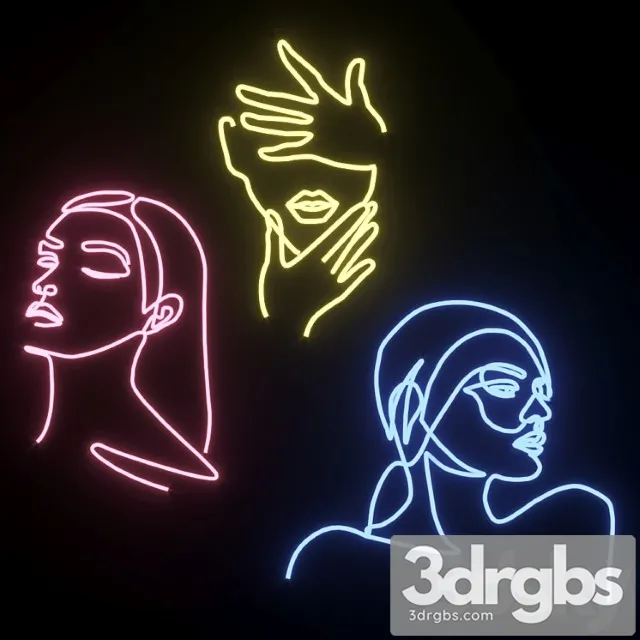 Neon set 01 woman Neon set 01 woman