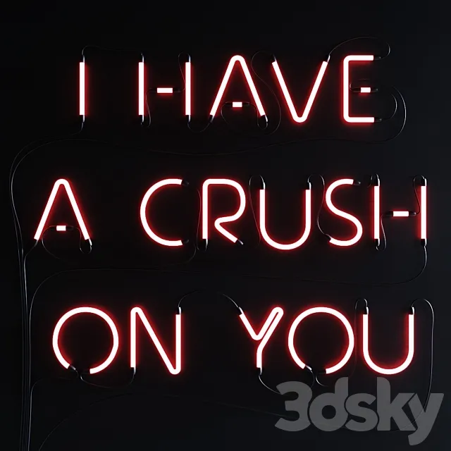 Neon Set 014 Neon Sign 3D Model