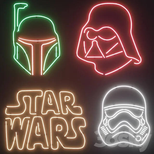 Neon Set 15 3D Model