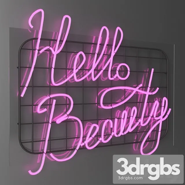 Neon sign – hello beauty Neon sign – hello beauty