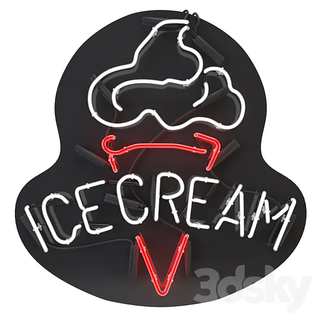 Neon Signboard 3 3DModel