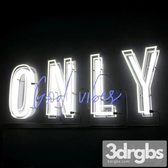 Neon text 05 good vibes Neon text 05 good vibes