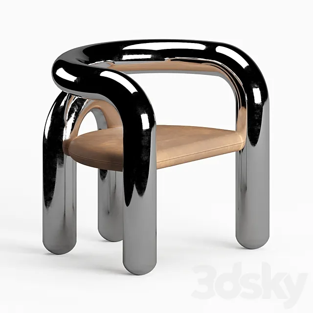 Neotenic Lounge Chair by Jumbo NYC 3D Model