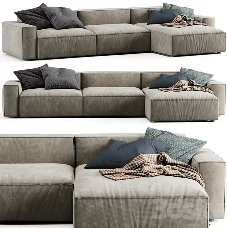 NeoWall Corner Sofa by Living Divani 3D Model Free Download