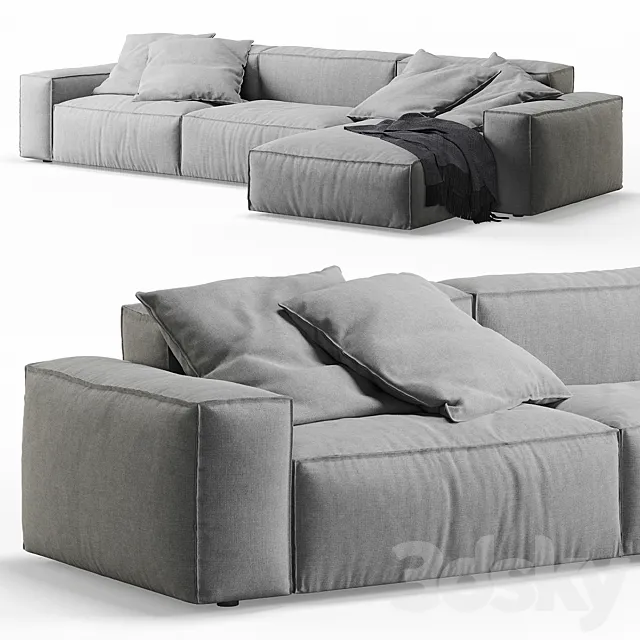 NeoWall Corner Sofa by Living Divani 3DModel