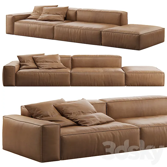 Neowall Leather Lounge Sofa 3DModel Neowall Leather Lounge Sofa 3DModel