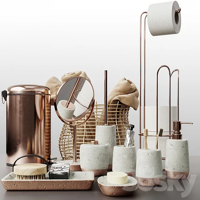 Neptune – bathroom set 2 3D Model