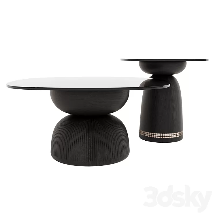 Nera Table Black Monica Forster Zanat 3D Model Nera Table Black Monica Forster Zanat 3D Model
