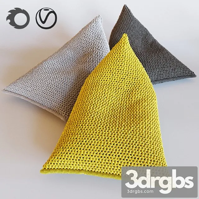 Nest Knitted Bean Bag 3D Model Download