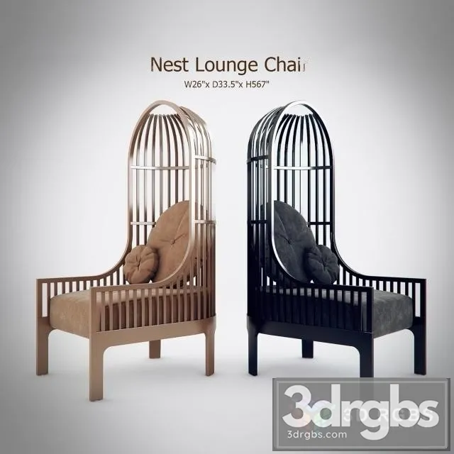 Nest Lounge Chair 3D Model Download Nest Lounge Chair 3D Model Download