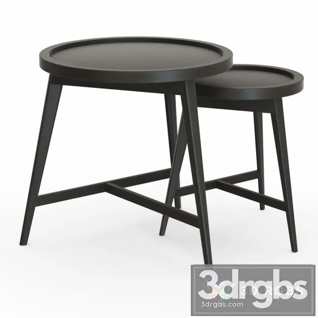 Nested Wooden Side Table 3D Model Download Nested Wooden Side Table 3D Model Download