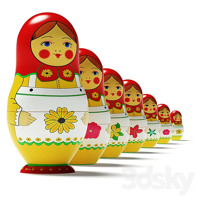 Nesting Dolls 3DModel Nesting Dolls 3DModel