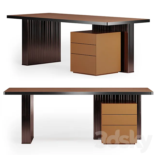 NETTUNO | Writing desk by Paolo Castelli 3D Model NETTUNO | Writing desk by Paolo Castelli 3D Model