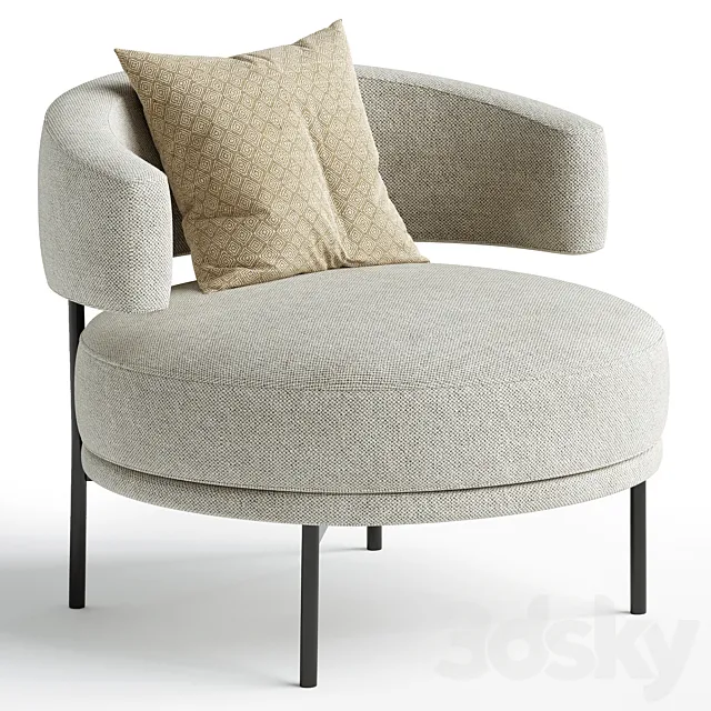 NEUILLY LOUNGE By Bonaldo 3D Model NEUILLY LOUNGE By Bonaldo 3D Model