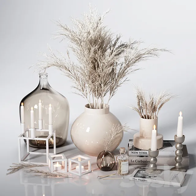 Neutral Decorative Set 04 3DModel