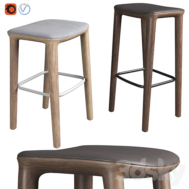 Neva Bar Stool 3D Model