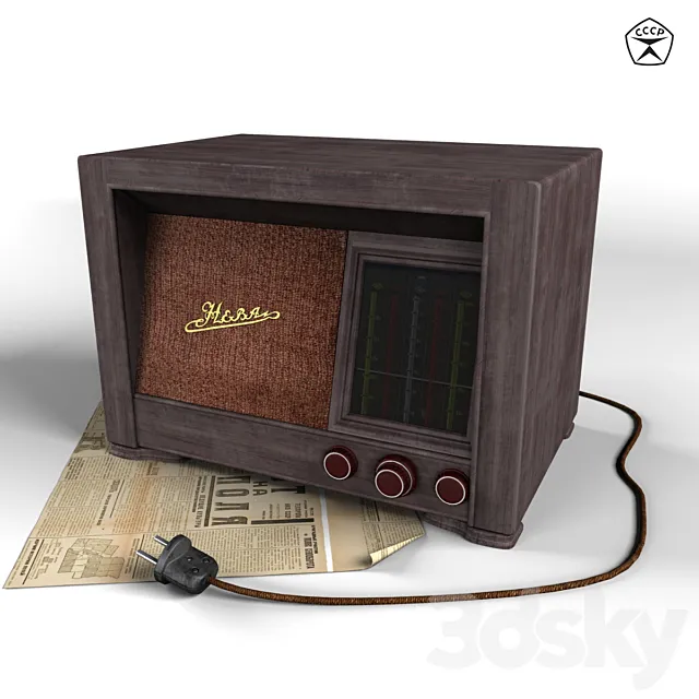 Neva radio. 3DModel