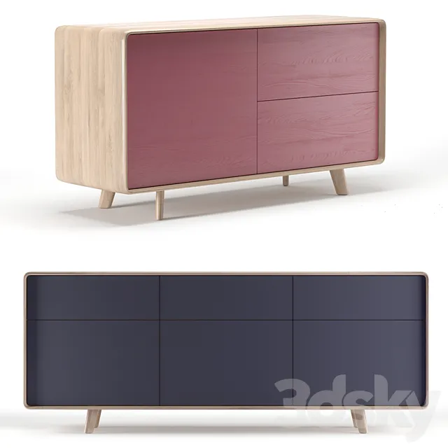 Neva Sideboard Artisan Set of 2 3DModel Neva Sideboard Artisan Set of 2 3DModel