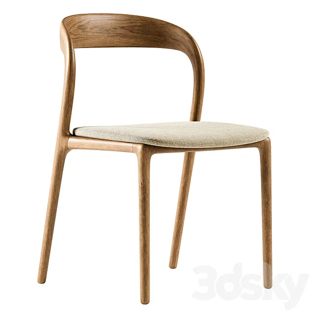 NEVA wood chair 3D Model NEVA wood chair 3D Model