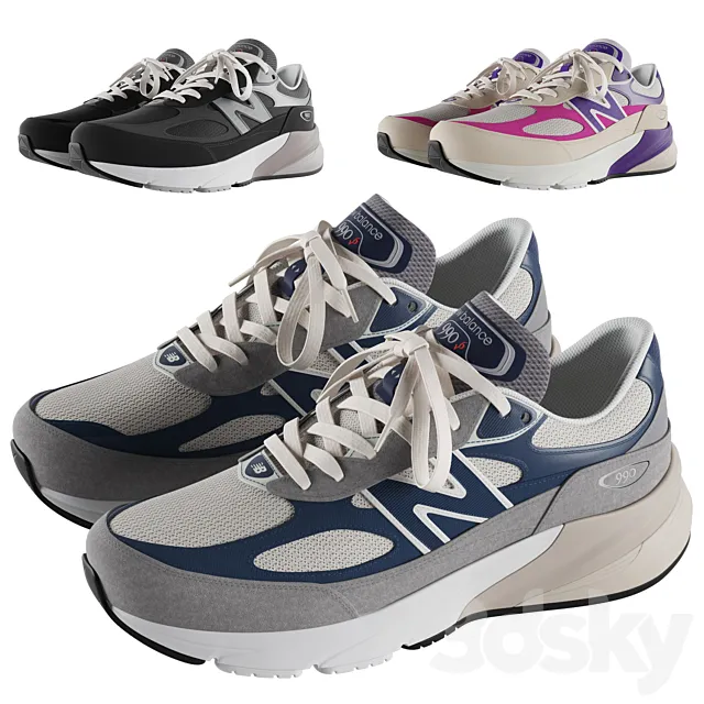 New Balance 990v6 3D Model