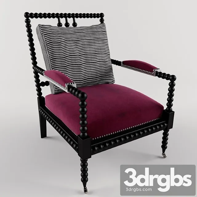 New Bohemian Spindle Chair 3D Model Download New Bohemian Spindle Chair 3D Model Download
