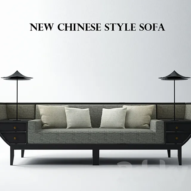 new chinesestyle sofa 3D Model new chinesestyle sofa 3D Model