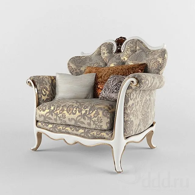 New Classic Armchair 3D Model New Classic Armchair 3D Model