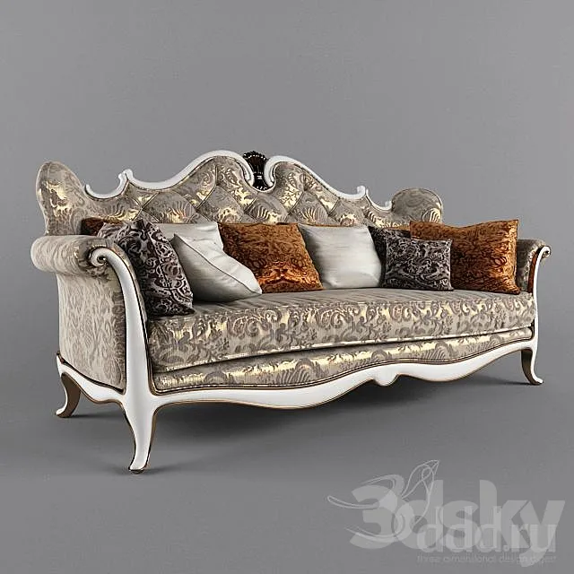 New Classic Sofa 3D Model