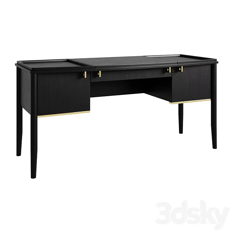 New Classic Writing desk desk 3D Model Free Download New Classic Writing desk desk 3D Model Free Download