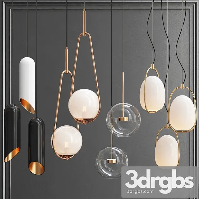 New collection of pendant lights 10 3D Model Download