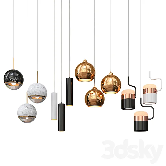 New Collection of Pendant Lights 2 3DModel