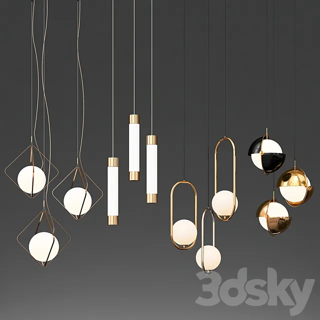 New Collection of Pendant Lights 3DModel