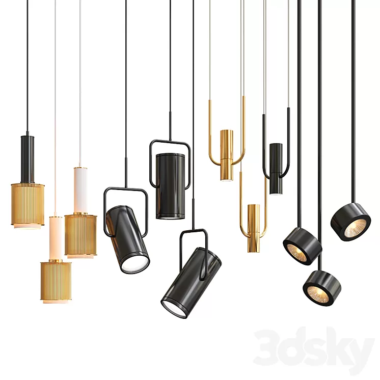 New Collection of Pendant Lights 7 3D Model