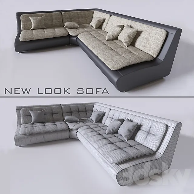 New look sofa – Pearl 3D Model New look sofa – Pearl 3D Model