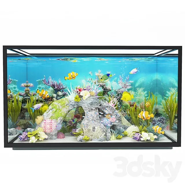 new modern aquarium 3D Model new modern aquarium 3D Model